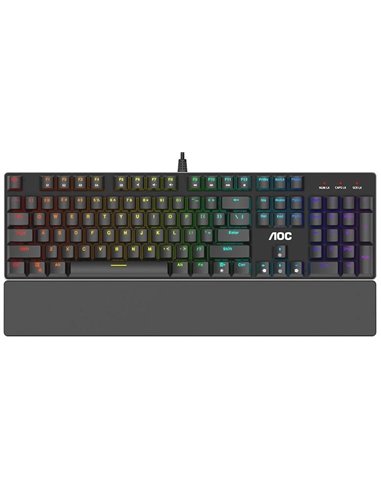 Клавиатура AOC GK500-RED / OUTEMU Red key switch / Backlight (RGB) / Black