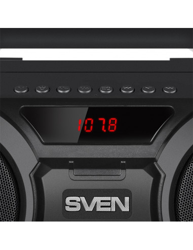 Портативная Колонка SVEN PS-415 Black / 12W / Bluetooth / FM tuner / USB / microSD