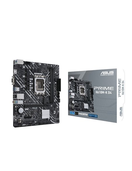 Материнская платаASUS PRIME H610M-K D4 / 1700 / H610 / DDR4 / mATX