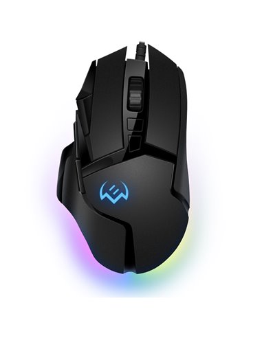 SVEN RX-G975 Gaming, Optical Mouse, 200-10000 dpi, 9+1 buttons (scroll wheel), DPI switching modes, Two navigation buttons (...