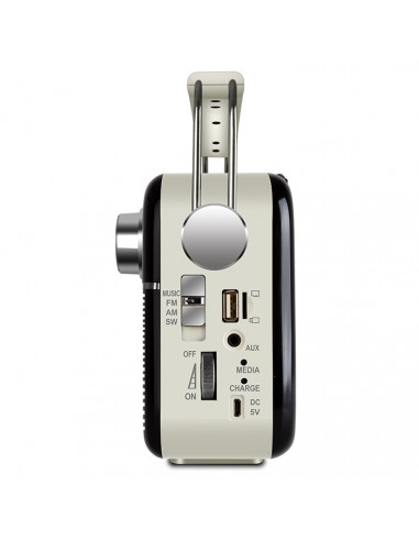 Boxa portabila SVEN SRP-500, Black / 3W / Bluetooth / FM/AM/SW Radio / USB / microSD