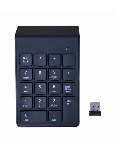 Беспроводной Кейпад Gembird KPD-W-02 / 18 keys / USB / Black