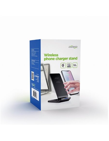 Беспроводное зарядное устройство Gembird EG-WPC10-02 / 10 Вт / Black