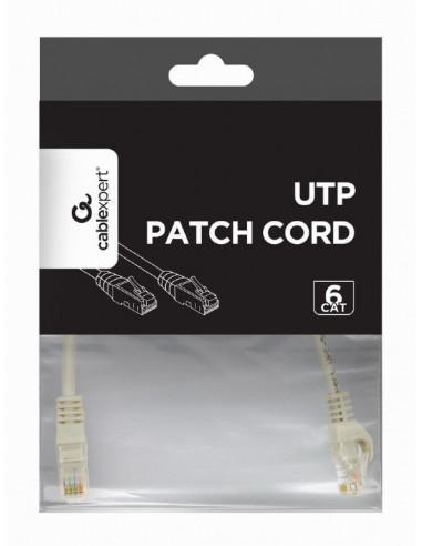 UTP Cat6 Patch cord, 0.25 m, Grey