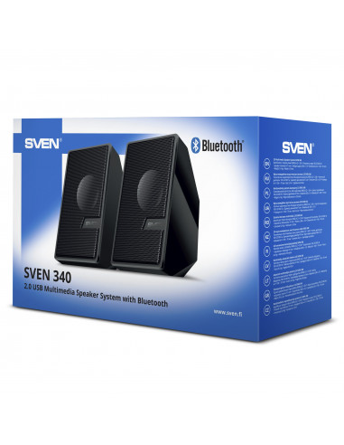 Boxe SVEN 340 / 2.0 / 6W RMS / Bluetooth / USB power supply / Black