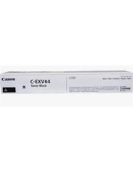 Toner Canon C-EXV 64 Black (38000 pages 5%) for Canon imageRUNNER Advance DX C3922i/26i/30i/35i.