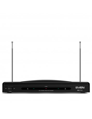 Два беспроводных микрофона для караоке SVEN MK-715 / Wireless / Black