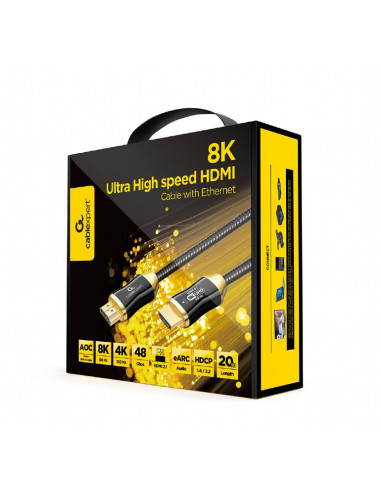 Cablu video Cablexpert CCBP-HDMI8K-AOC-20M/ ”AOC Premium Series”/ Supports 8K UHD resolutions at 60Hz/ male-male/20 m