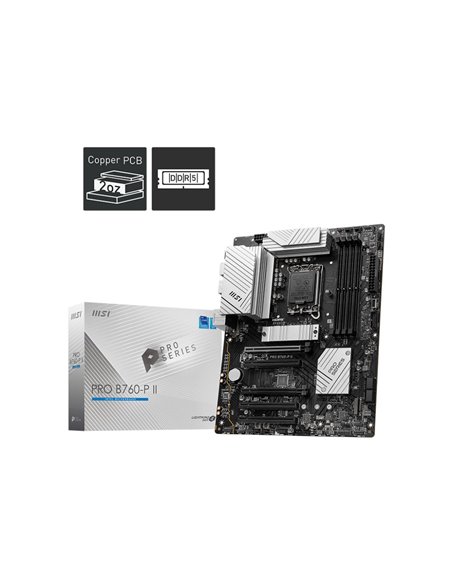 Placa de baza MSI PRO B760-P II / 1700 / B760 / DDR5 / ATX