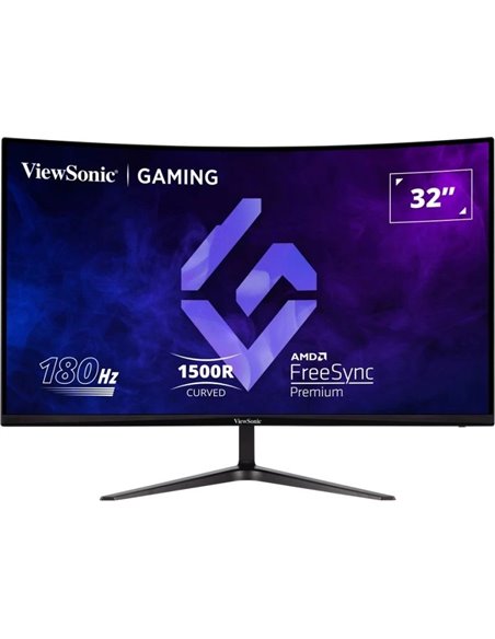 31.5” Monitor Gaming VIEWSONIC VX3218-PC-MHD / FHD / Curved / 1ms / 180Hz / Black