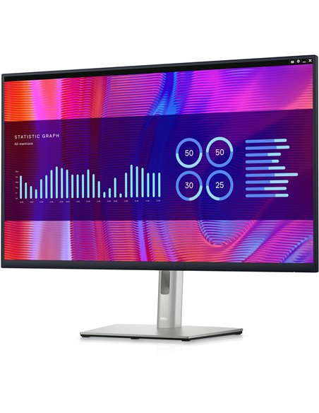 31.5” Monitor DELL P3223QE / 4K / 5ms / Black/Silver