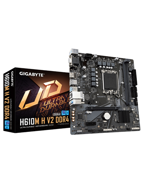 Материнская плата Gigabyte H610M H V2, LGA1700, Intel H610, Micro-ATX