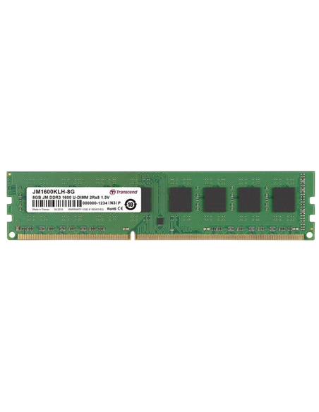 Memorie RAM Transcend JM1600KLH-8G, DDR3 SDRAM, 1600 MHz, 8GB