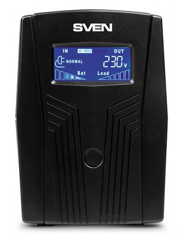 Sursă de alimentare neîntreruptibilă SVEN Pro 50 LCD, Linear-interactiv, 650VA, Turn