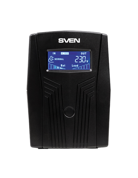 Sursă de alimentare neîntreruptibilă SVEN Pro 50 LCD, Linear-interactiv, 650VA, Turn