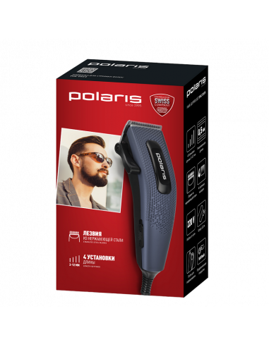 Машинка для стрижки Polaris PHC 0954, Синий | Чёрный