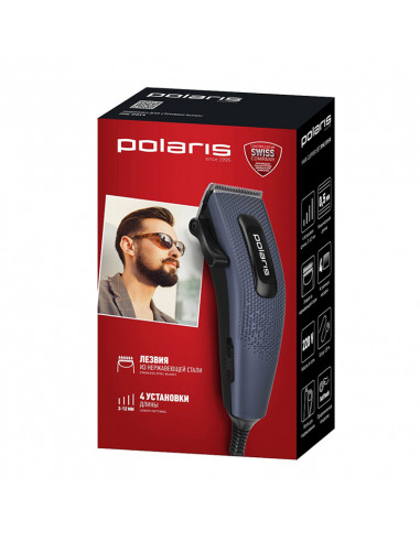 Машинка для стрижки Polaris PHC 0954, Синий | Чёрный