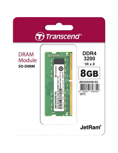 Оперативная память Transcend JM3200HSB-8G, DDR4 SDRAM, 3200 МГц, 8Гб