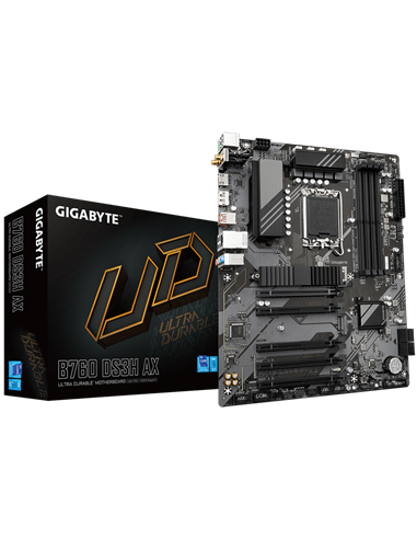 Материнская плата Gigabyte B760 DS3H AX, LGA1700, Intel B760, ATX