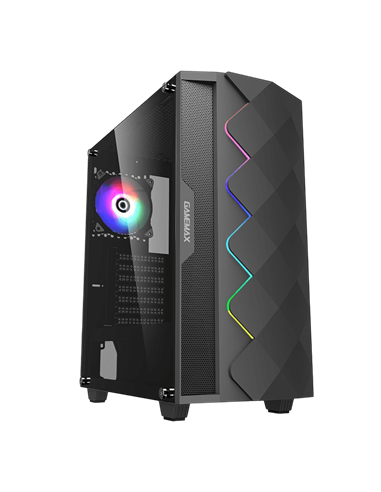 Carcasă PC Gamemax Diamond COC, Midi-Tower, Fără PSU, Negru