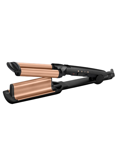 Ondulator de păr BaByliss Deep Waver W2447E, Negru | Auriu