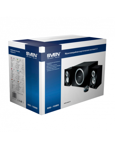 Boxe pentru calculator 2.1 SVEN MS-1085, Negru