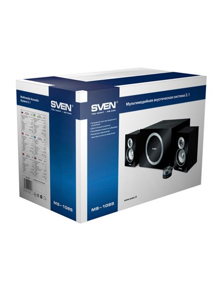 Boxe pentru calculator 2.1 SVEN MS-1085, Negru Boxe pentru calculator 2.1 SVEN MS-1085, Negru