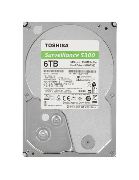 Unitate HDD Toshiba S300, 3.5", 6 TB HDWT860UZSVA