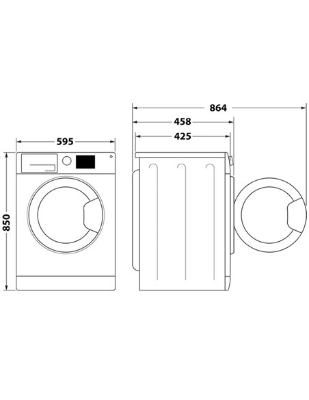 Стиральная машина Whirlpool WRBSB 6249 S EU, 6кг, Белый