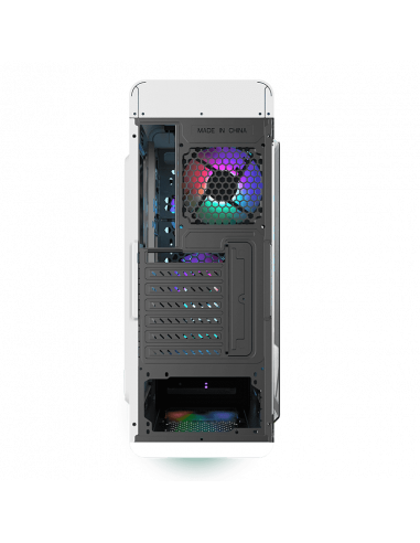 Carcasă PC Gamemax StarLight FRGB, Midi-Tower, Fără PSU, Alb