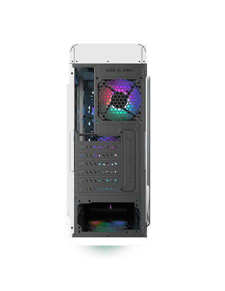 Carcasă PC Gamemax StarLight FRGB, Midi-Tower, Fără PSU, Alb