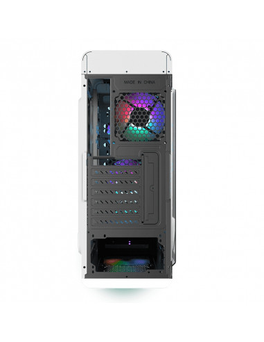 Carcasă PC Gamemax StarLight FRGB, Midi-Tower, Fără PSU, Alb