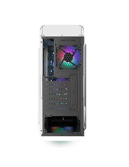 Carcasă PC Gamemax StarLight FRGB, Midi-Tower, Fără PSU, Alb
