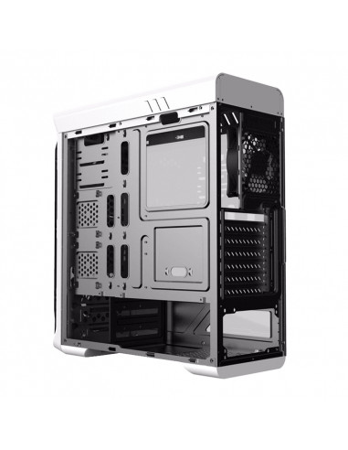 Carcasă PC Gamemax StarLight FRGB, Midi-Tower, Fără PSU, Alb