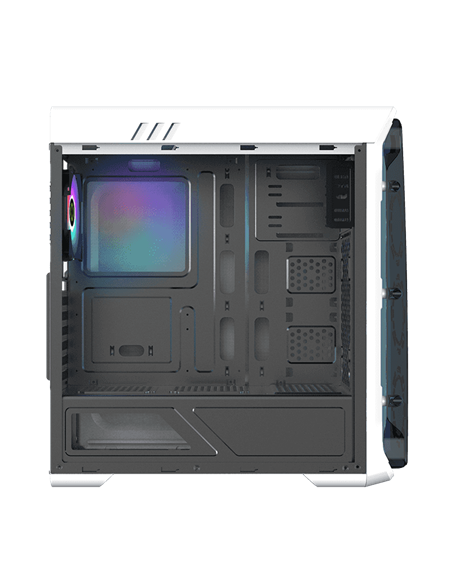 Carcasă PC Gamemax StarLight FRGB, Midi-Tower, Fără PSU, Alb