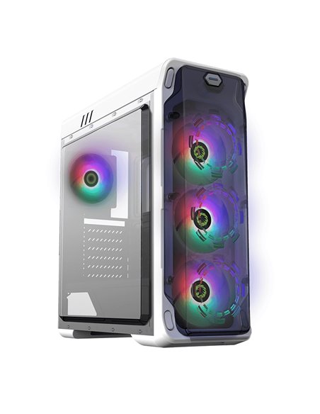 Carcasă PC Gamemax StarLight FRGB, Midi-Tower, Fără PSU, Alb