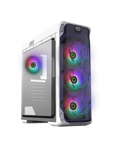 Carcasă PC Gamemax StarLight FRGB, Midi-Tower, Fără PSU, Alb