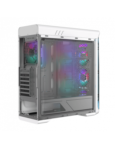 Carcasă PC Gamemax StarLight FRGB, Midi-Tower, Fără PSU, Alb