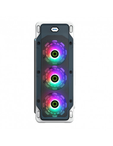 Carcasă PC Gamemax StarLight FRGB, Midi-Tower, Fără PSU, Alb