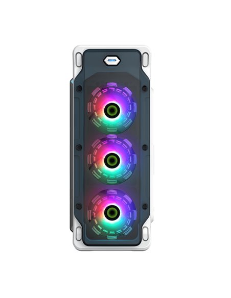 Carcasă PC Gamemax StarLight FRGB, Midi-Tower, Fără PSU, Alb