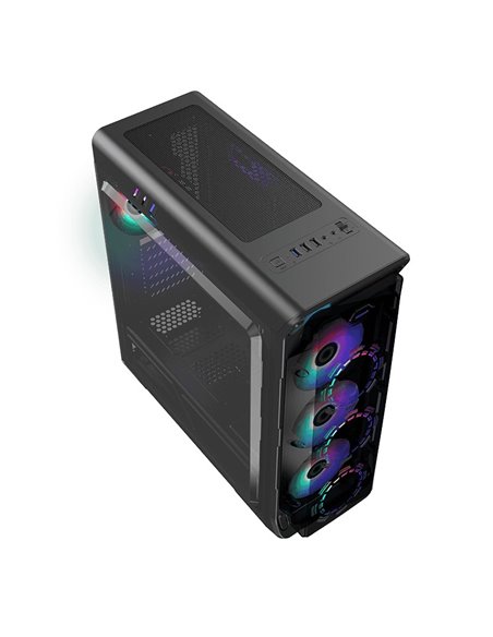 Carcasă PC Gamemax StarLight FRGB, Midi-Tower, Fără PSU, Alb