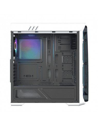Carcasă PC Gamemax StarLight FRGB, Midi-Tower, Fără PSU, Alb