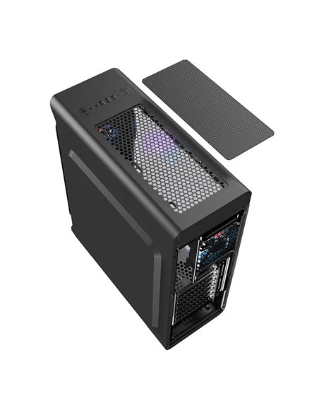 Carcasă PC Gamemax StarLight FRGB, Midi-Tower, Fără PSU, Alb
