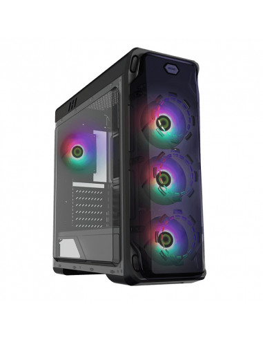 Carcasă PC Gamemax StarLight FRGB, Midi-Tower, Fără PSU, Alb