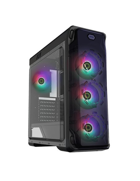 Carcasă PC Gamemax StarLight FRGB, Midi-Tower, Fără PSU, Alb
