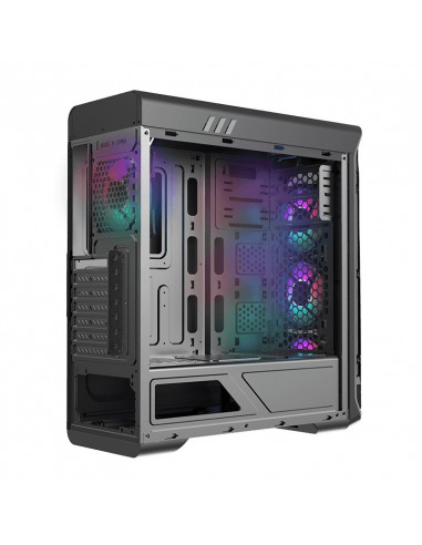 Carcasă PC Gamemax StarLight FRGB, Midi-Tower, Fără PSU, Alb