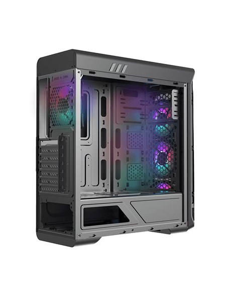 Carcasă PC Gamemax StarLight FRGB, Midi-Tower, Fără PSU, Alb