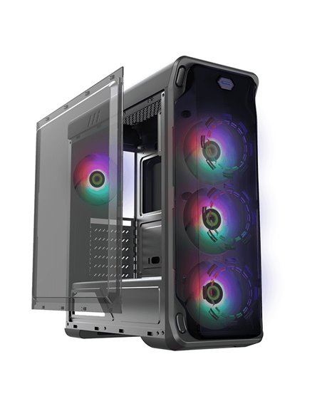 Carcasă PC Gamemax StarLight FRGB, Midi-Tower, Fără PSU, Alb