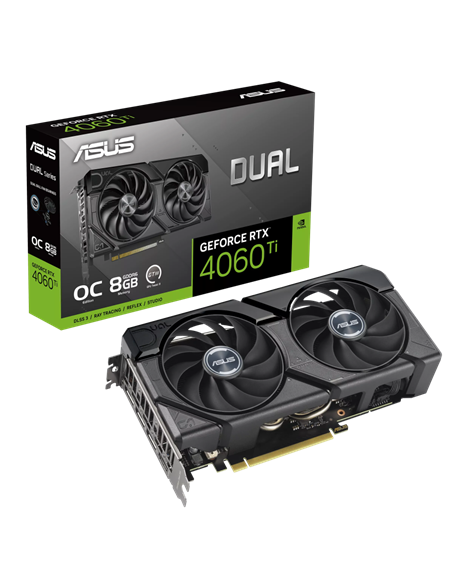 Placă Video ASUS DUAL-RTX4060TI-O8G-EVO, 8GB GDDR6 128bit 