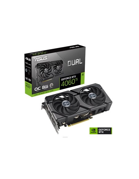 Видеокарта ASUS DUAL-RTX4060TI-O8G-EVO, 8GB GDDR6 128бит 
